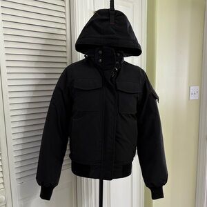 OSC Nini Women's Black Down Filled Bomber Jacket size medium NWOT